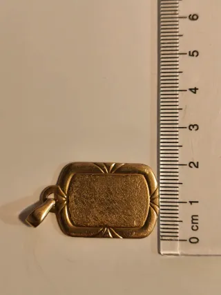 Medalla Oro 18k sin grabar.