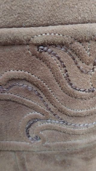 Abrigo ante teja forro pelo talla M/L