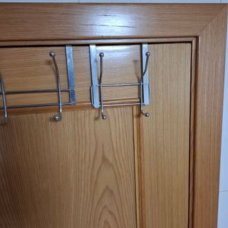 Lote 2+4 Percheros Puerta Metal