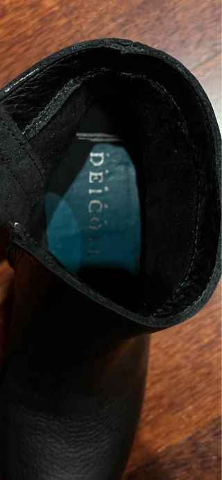 Botines de piel negros