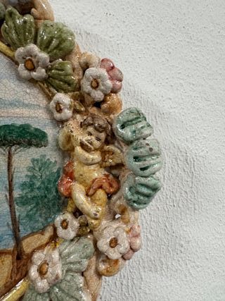 Veduta Napoli Ceramica Dipinta