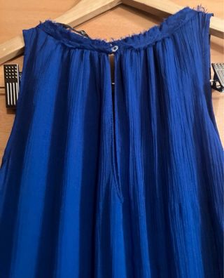 Vestido Zara azul eléctrico