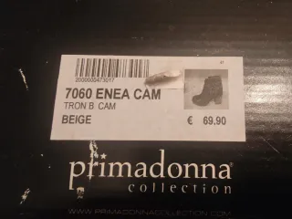 Botines piel vuelta beige/marrón