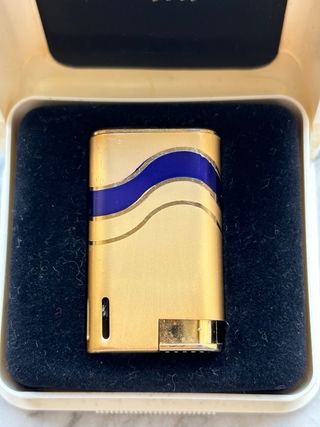 Accendino Hadson Mini Oro Blu