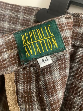 Falda cuadros Republic Aviation Talla 44