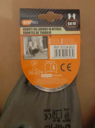 4 pares guantes de trabajo/jardinería.