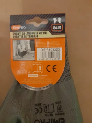 4 pares guantes de trabajo/jardinería.