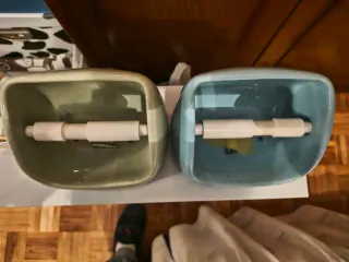 Portarrollos de baño de cerámica