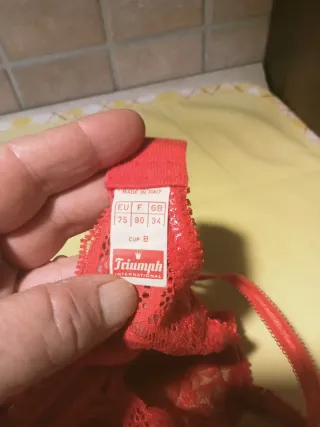 Completo intimo pizzo rosso