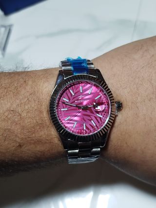 Reloj Hombre Tropical Fucsia 40mm