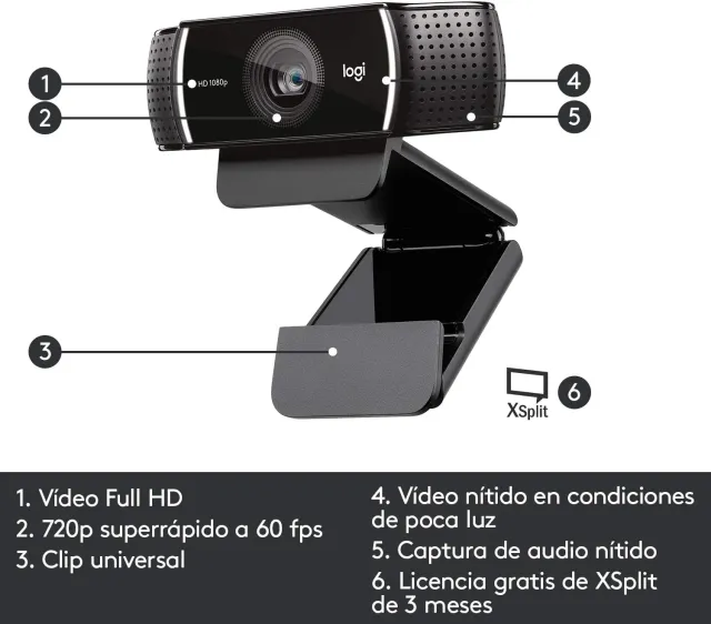 Logitech C922 Pro Stream, Webcam per streaming