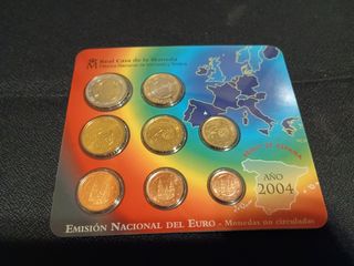 Euroset España 2004 8 valores 1 céntimo 2 euros €