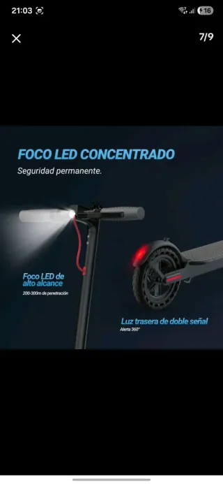 Patinete Eléctrico Gris