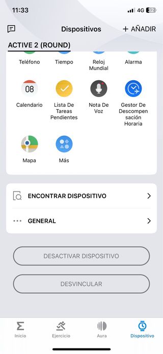 Amazfit Active 2 round black Negro/Plata