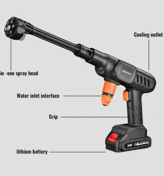 Lavadora a presión inalámbrica 6 en 1