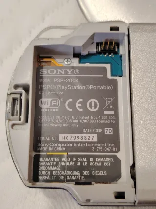 Consola Sony PSP 2004 Plata Completa +Juegos