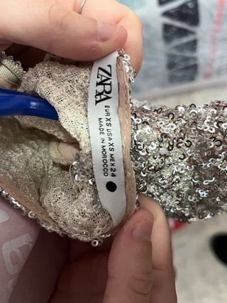 Vestido lentejuelas plata