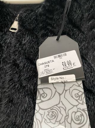 Chaqueta pelo negra