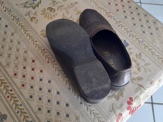 Mocassini donna marrone pelle