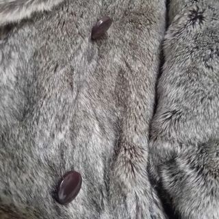 Cappotto donna pelliccia grigio