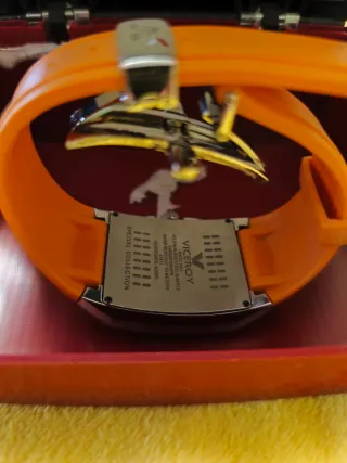 Reloj Lotus Cronógrafo Naranja Plata