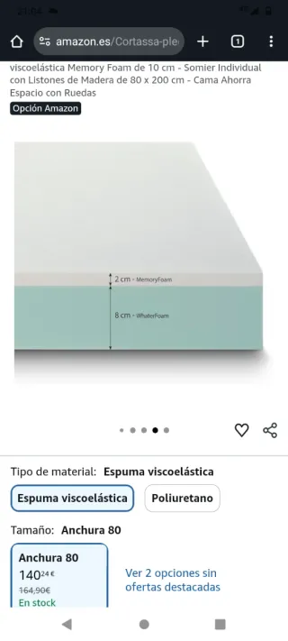 Cama plegable Cortassa con ruedas y funda