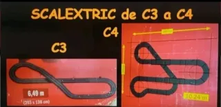 Scalextric Ampliación C3 a C4