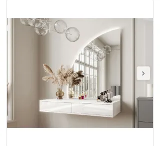 Tocador flotante blanco nuevo