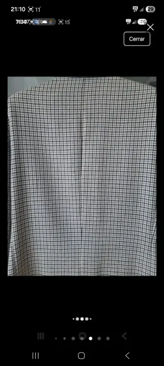 Americana Lana Virgen Caballero Gris/Negro