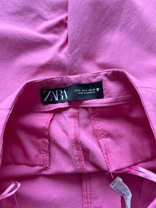 Pantalones Zara Rosa Talla S