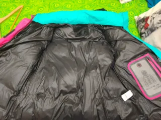 Cazadora negra brillante mujer Talla XL