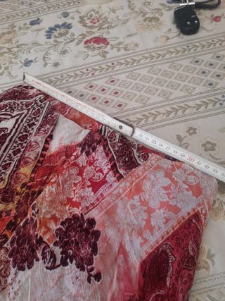 Abito donna fantasia floreale rosso