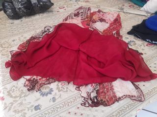 Abito donna fantasia floreale rosso