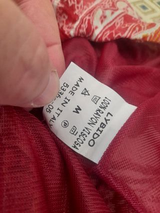 Abito donna fantasia floreale rosso