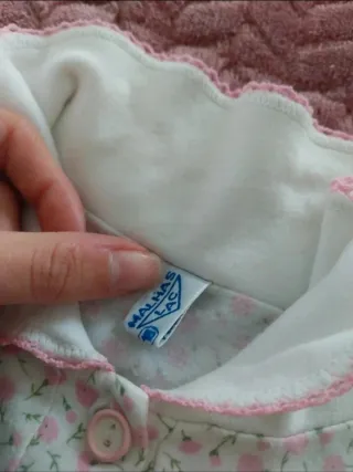 Conjunto Pijama manga comprida com flores