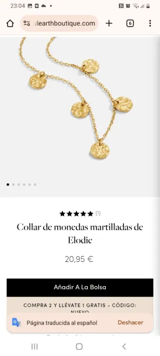 Collar anillo pulsera Acero Inox/Oro