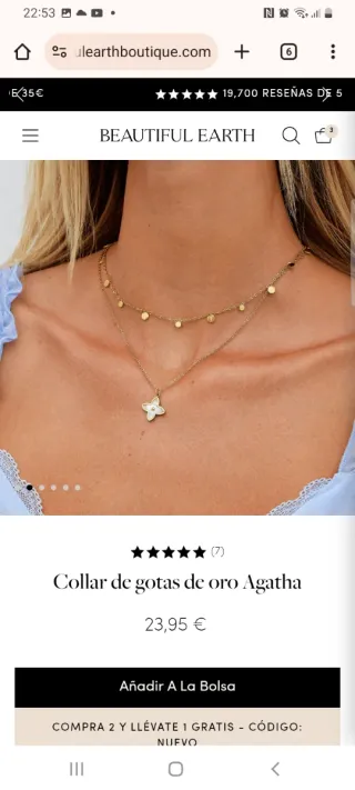 Collar anillo pulsera Acero Inox/Oro