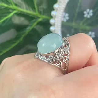 Anillo Aguamarina Natural