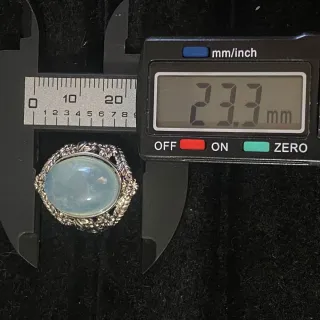 Anillo Aguamarina Natural