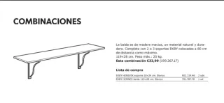 Estantería Ikea Ekby Hemnes