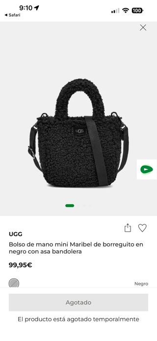 Bolso UGG Negro Nuevo