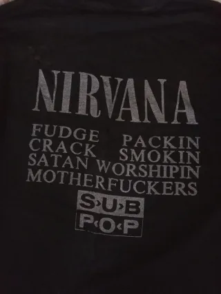 Camiseta Nirvana Bleach Vintage Original 90s S