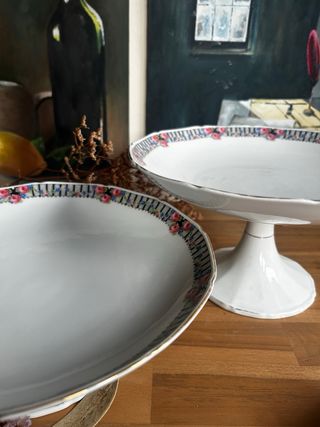 Juego de compotiers Porcelana Vintage