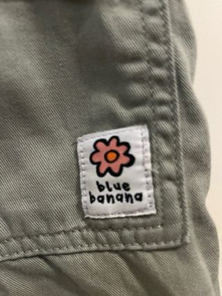 Pantalón cargo mujer Blue Banana verde