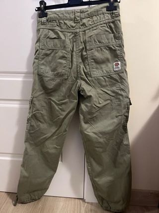 Pantalón cargo mujer Blue Banana verde