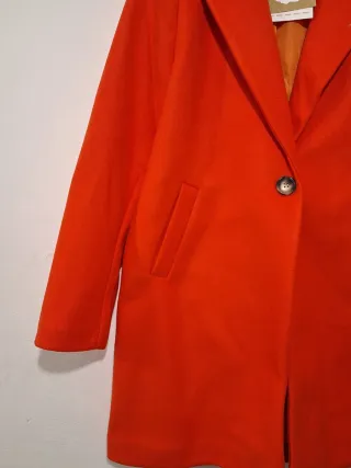 Cappotto Elegante Casual Arancione per Donna Inverno