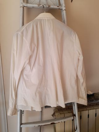 Camicetta donna bianca con perline