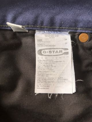 Pantalones G-Star Raw 3301 Slim W34 L34