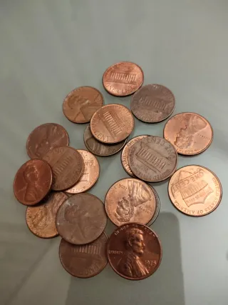 Lote 19 Monedas 1 Centavo EEUU