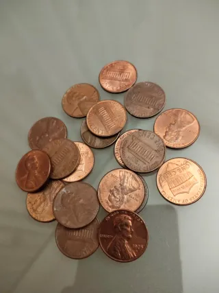 Lote 19 Monedas 1 Centavo EEUU